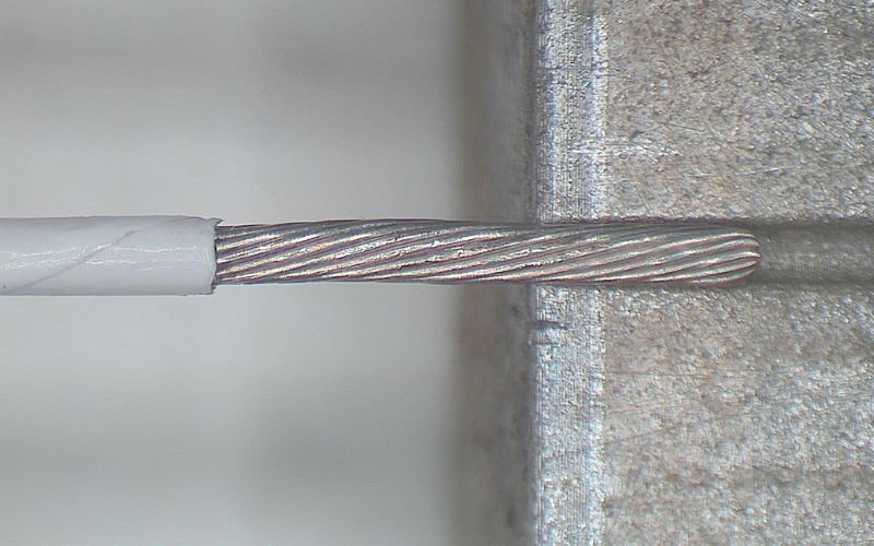 M4 - Teflon coated - Stranded wire. 1.2mm OD - processed