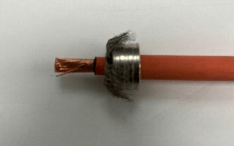 M5-Multistrand cable in silicon insulation 9mm - processed